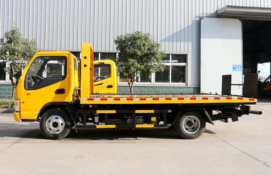 江淮康鈴藍(lán)牌一拖二平板清障車(chē)圖片4